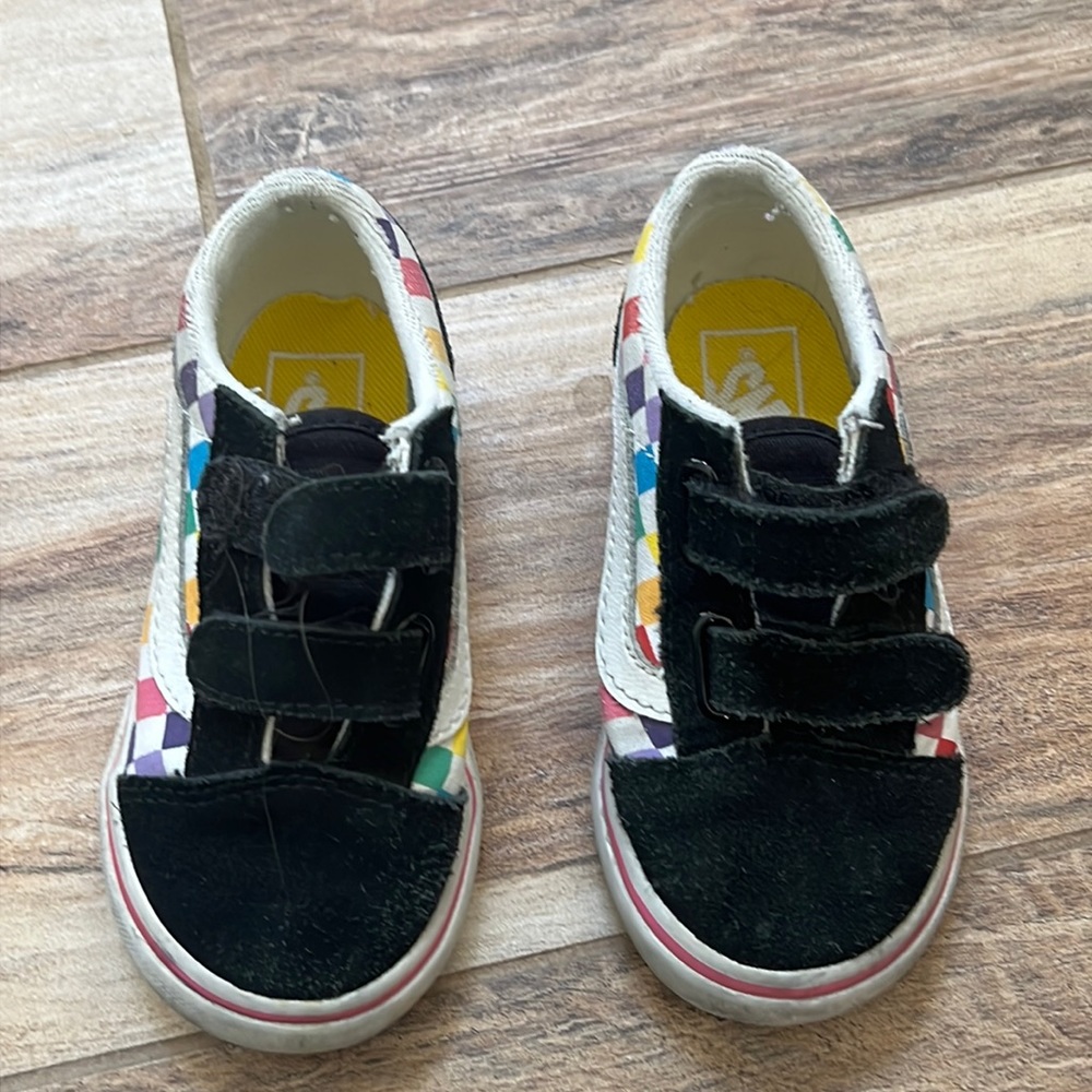 Vans black and colorful girl sneakers